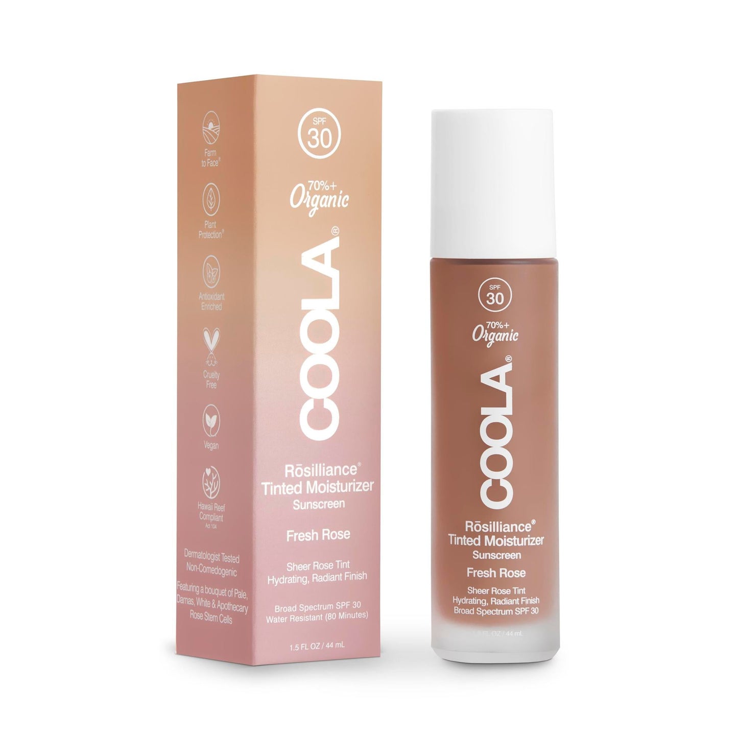 FACE, MOISTURIZER MINERAL SPF30 FRESH ROSE 1.5OZ (24/CS)