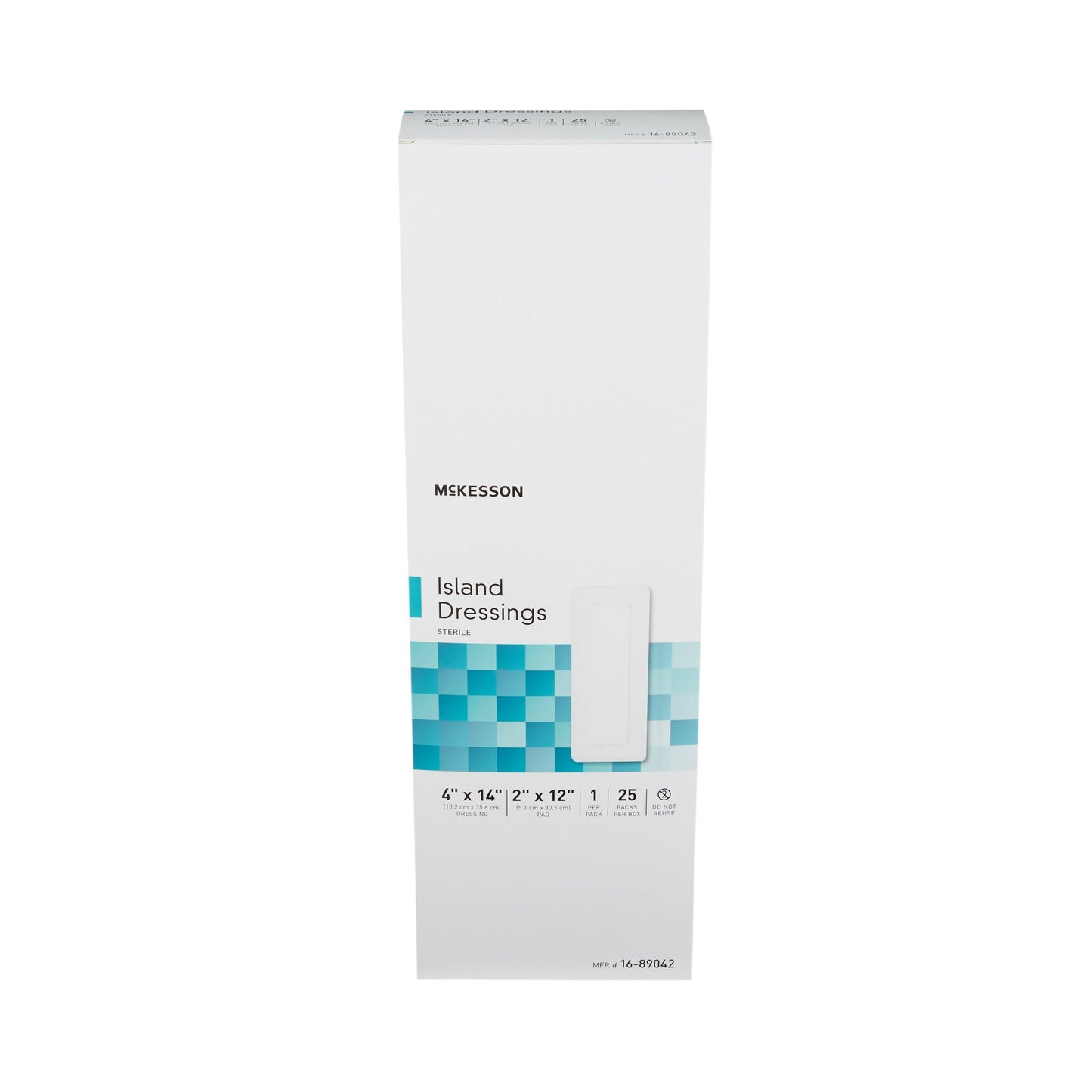 DRESSING, ISLAND BORDER-GAUZE STR LF 4X14"(25/BX 4BX/CS)