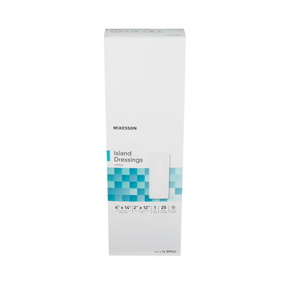 DRESSING, ISLAND BORDER-GAUZE STR LF 4X14"(25/BX 4BX/CS)