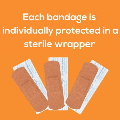 BANDAGE, STD ADH LF OLIVE SKINTONE GRN BX 1X3" (100/BX 12BX/