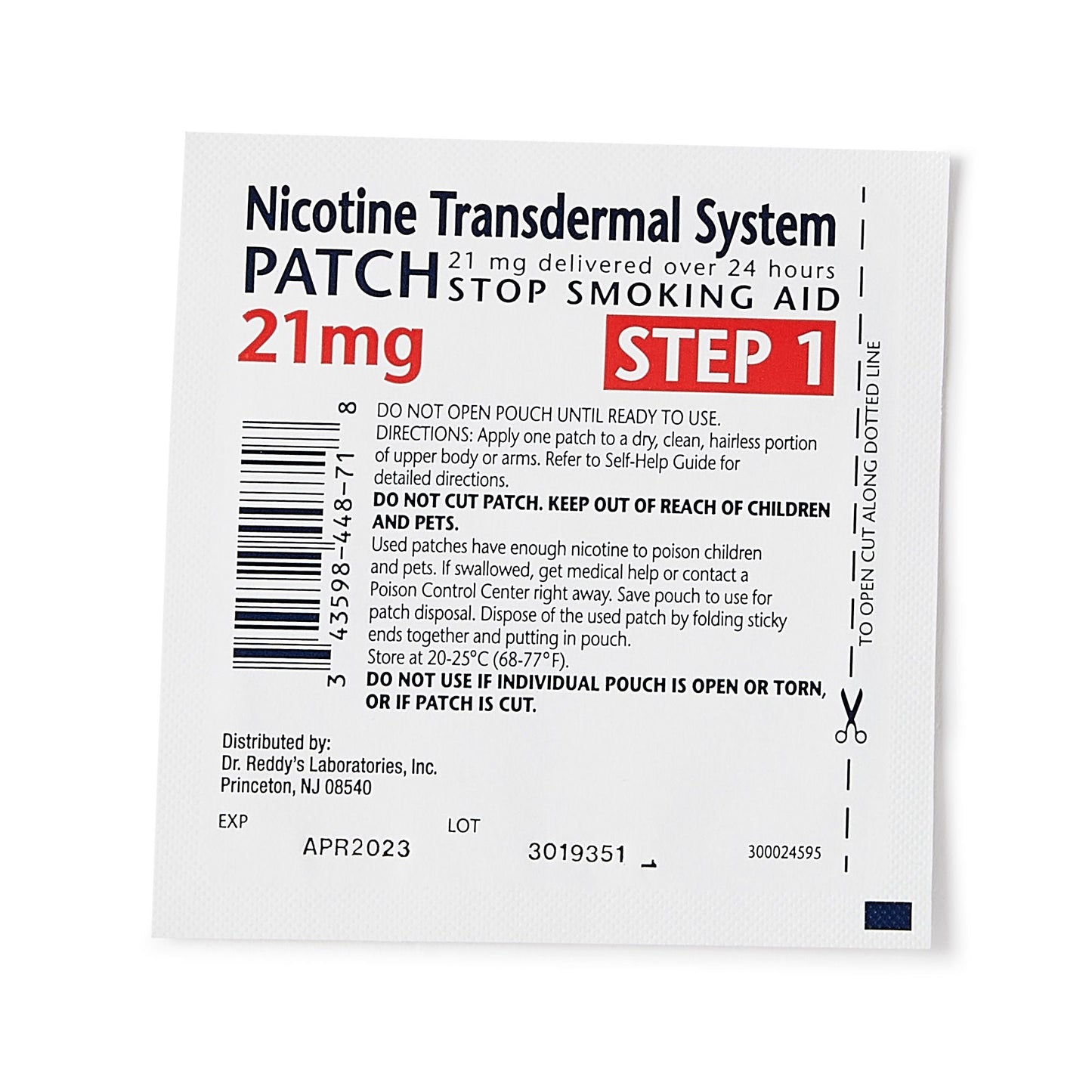 NICOTINE HABITROL, PATCH 21MG STR-1 24HR (14/BX) RVO