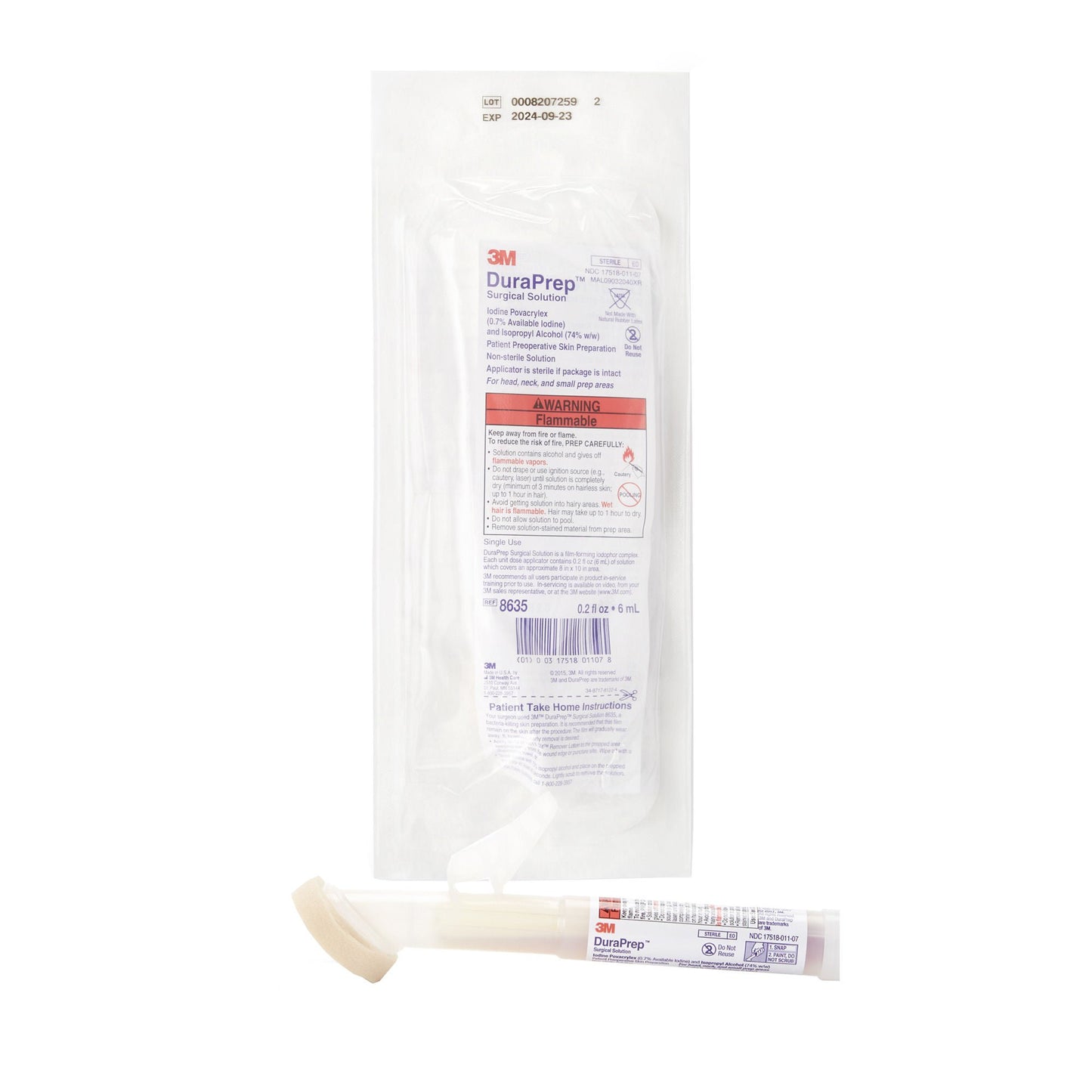 PREP KIT, SURG DURAPREP 6ML (50/CS) 3M