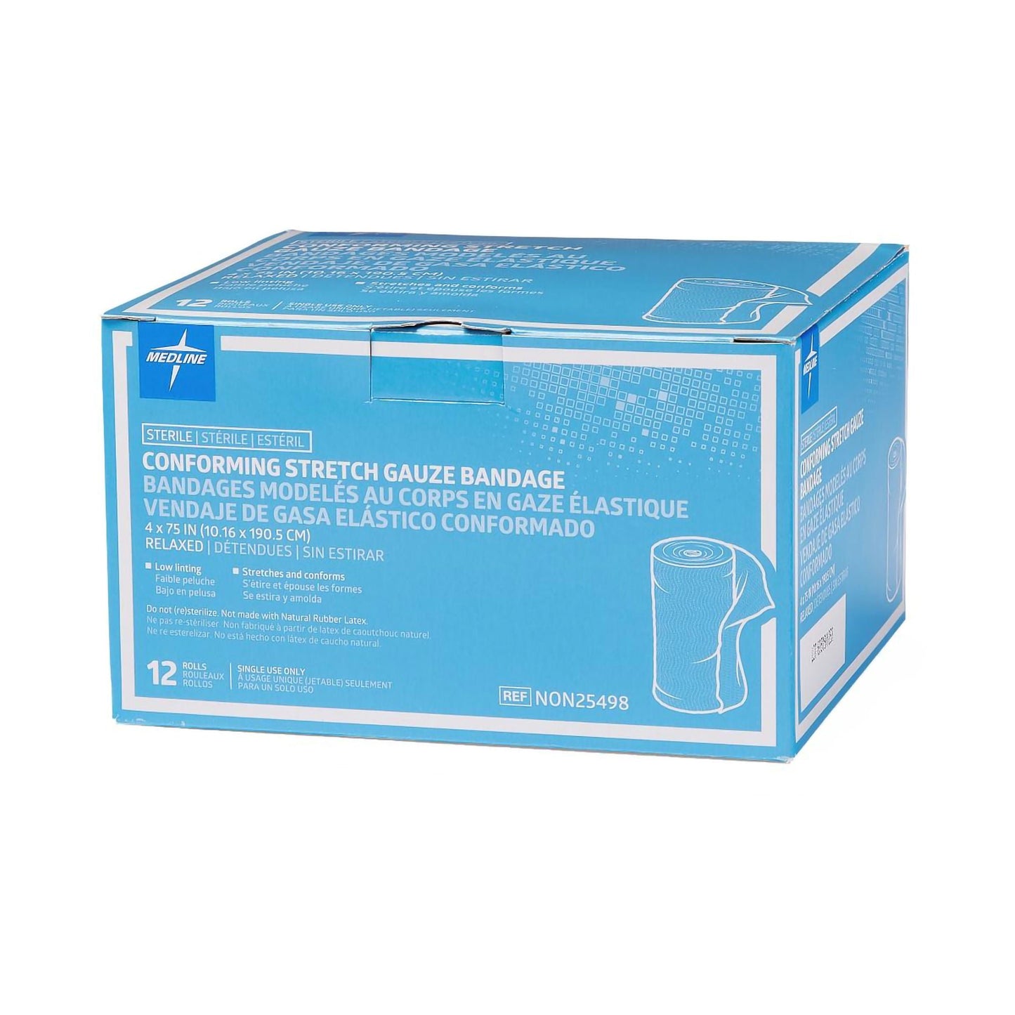 BANDAGE, GAUZE SOF-FORM STR 4"X4.1YDS (12/BX 8BX/CS)
