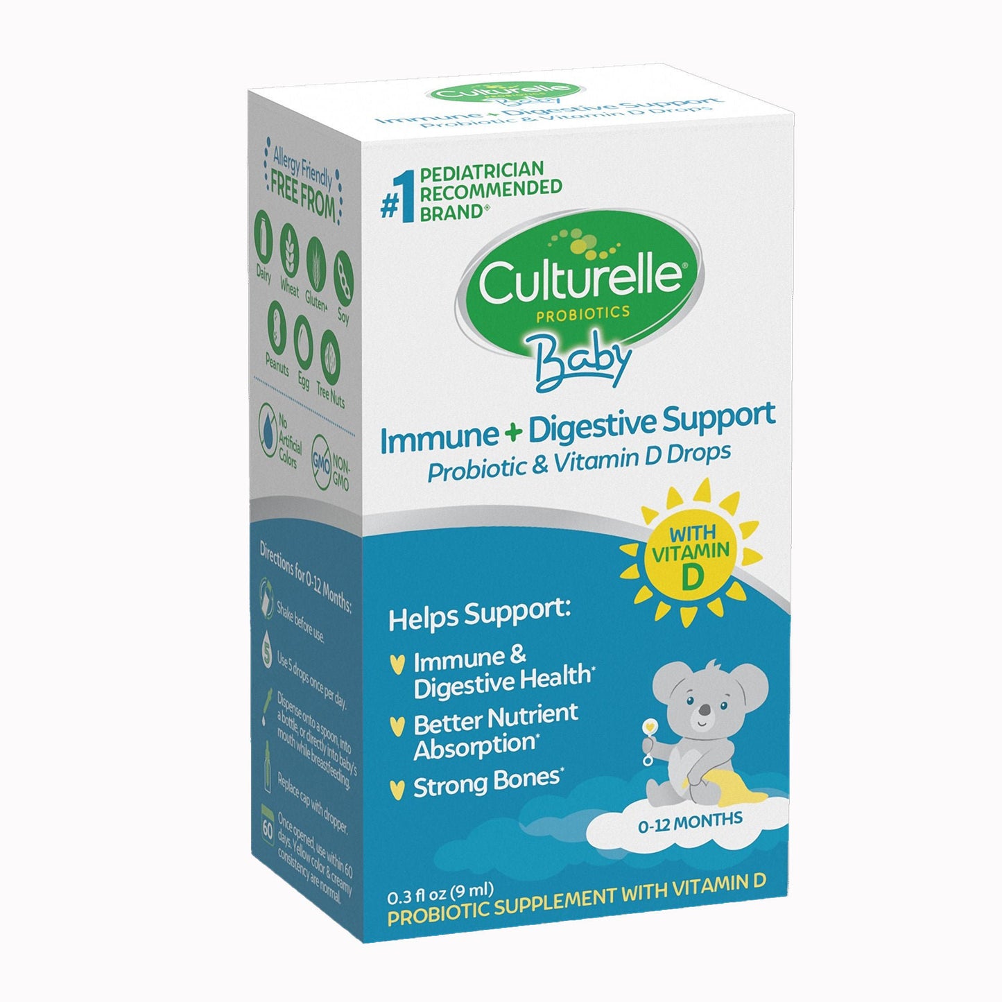SUPPLEMENT, DRPS CULTURELLE BABY IMMUNE+DIGESTIVE .3OZ (24BX