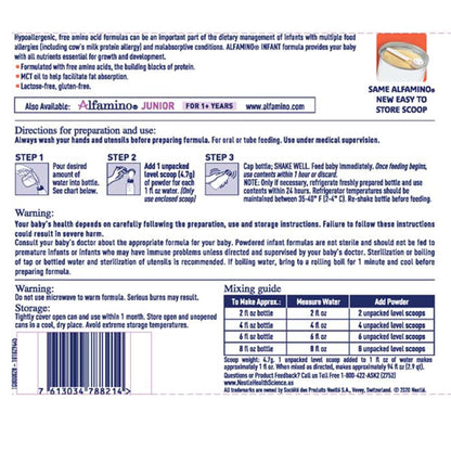 ALFAMINO INFANT, PWDR UNFLAV 400G (6/CS)
