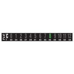 LABEL, TEMP REVERSIBLE 13PT HORIZONTAL 0-12C/32-54F (10/PK)