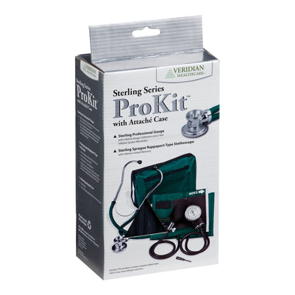 PRO KIT, SPHYGMOMANOMETER STERLING W/CASE HUNTER GRN (20/CS)