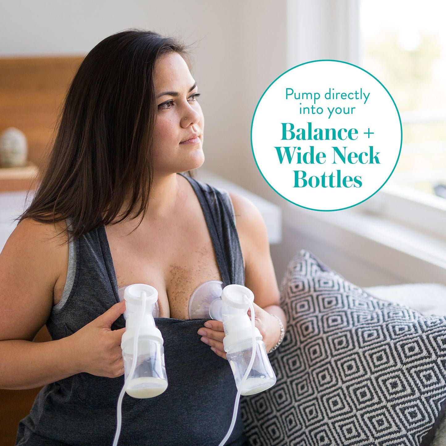 ADAPTER, PUMP BALANCE+ F/WIDE NECK BOTTLE 2PK (12PK/CS)