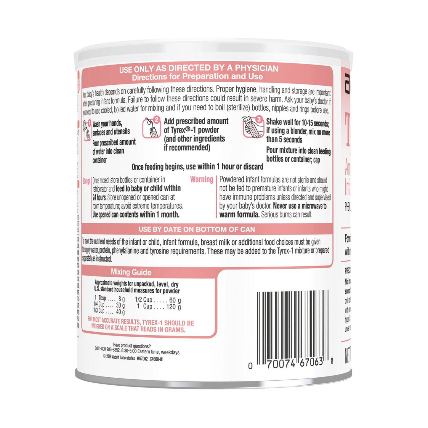 TYREX-1, PDR UNFLAV 14.1OZ (6/CS)