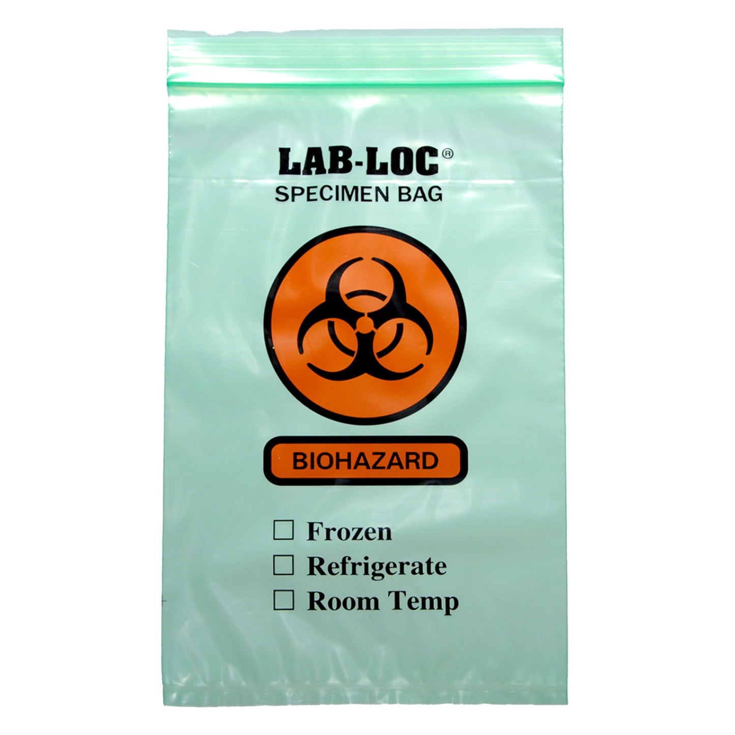 BAG, SPECIMEN BIOHAZ PCKT GRN 6X9 (100/PK 10PK/CS)