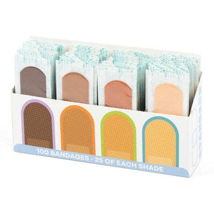 BANDAGE, ADH FLEX FABRIC 4 SKIN TONE SHADES (100/BX 36BX/CS)