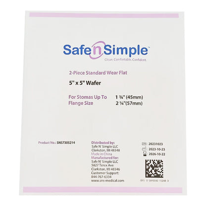 WAFER, OSTOMY 2PC STD TAPE COLLAR BGE 57MM 2 1/4" (10/BX)