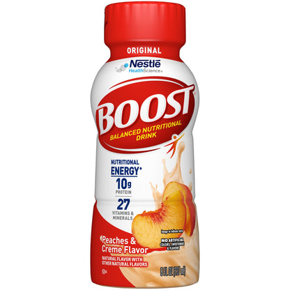 Boost® Original Peaches and Creme Balanced Nutritional Drink, 8-ounce bottle