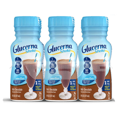 GLUCERNA SHAKE, RTD RICH CHOC 8OZ BTL (6/PK 4PK/CS