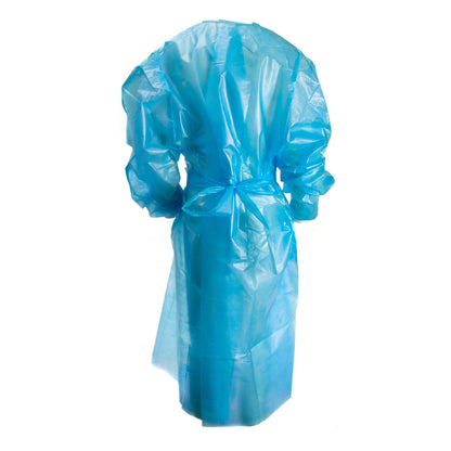 GOWN, CHEMO FULL BCK HOOK&LOOPCLSR AAMI 2LG (10/BG 3BG/CS)