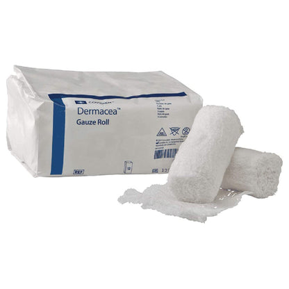 BANDAGE, GAUZE RL DERMACEA 2PLY 4"X4YDS(12/PK 8PK/ KENDAL