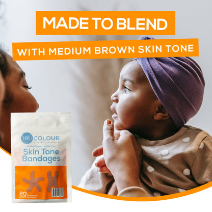 BANDAGE, SHADE SPOT ADH TRU-COLOUR BRN (50/PK 50PK/CS)