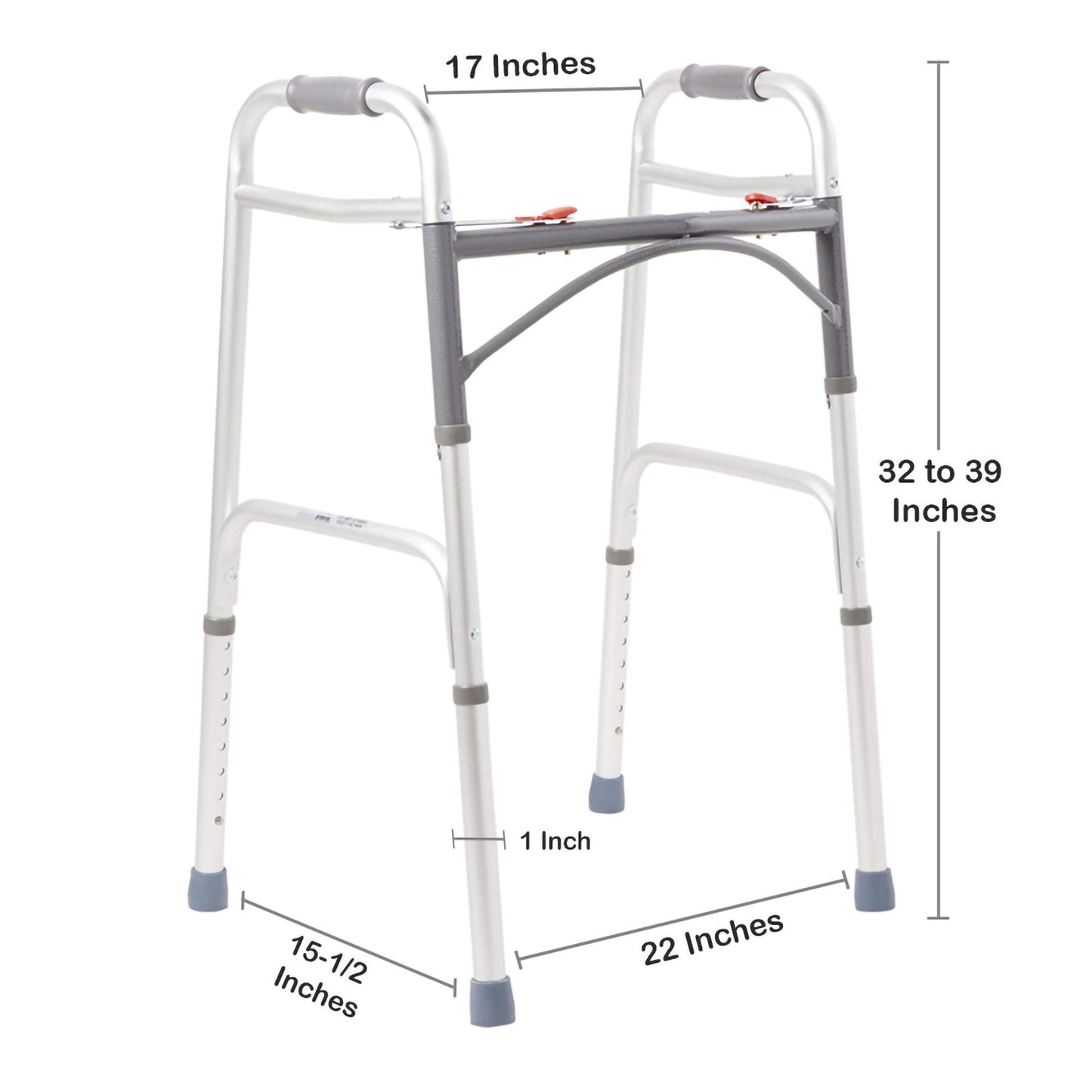 WALKER, DUAL FOLDING ADLT 350LB