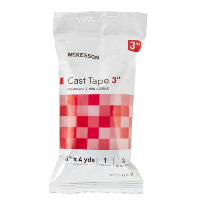 TAPE, CAST WHT LF 3"X4YDS (10RL/BX)