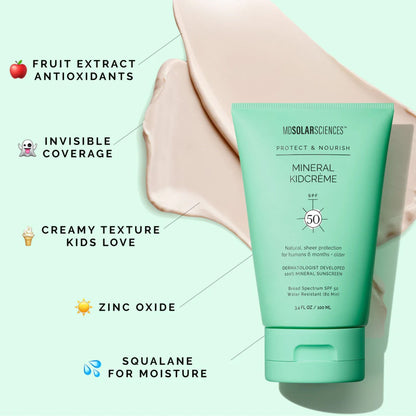 SUNSCREEN, CREAM KID SPF50 UNSCNTD WATERPRF (6/PK 8PK/CS)