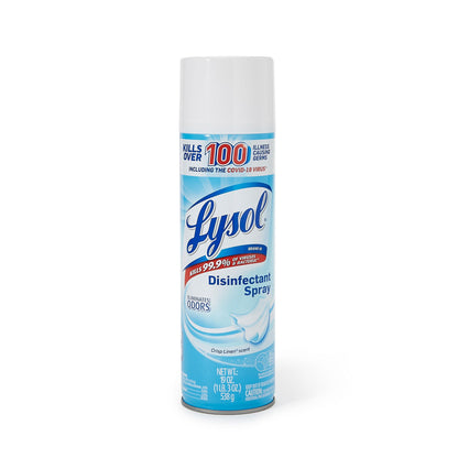 DISINFECTANT, LYSOL SPRAY CRISP LINEN SCENT 19OZ (12CS)