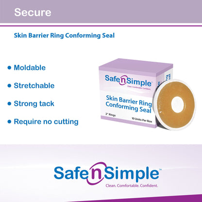 RING, SKIN BARRIER CONF ADH 2"OD 3/8" ID(10/BX 16BX/CS)