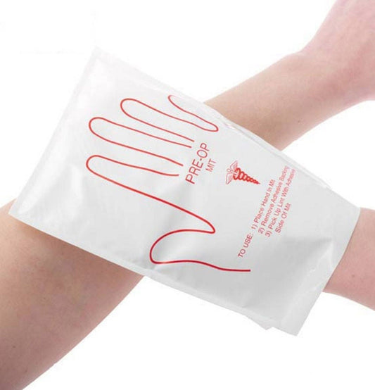 MITT, PRE OP HAIR REMOVAL W/ADH BACKING (100/PK)