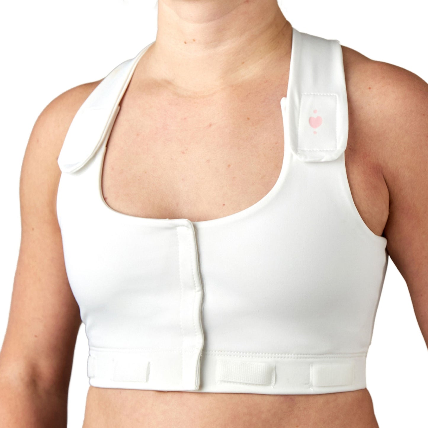 BRA, PST-OP LARISSA W/PCKT PUFF DRN TAB WHT SM (36/CS)