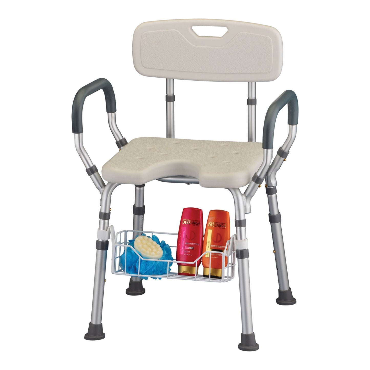 SEAT, BATH W/ARMS HYGIENIC CUTOUT RT (2/CS)