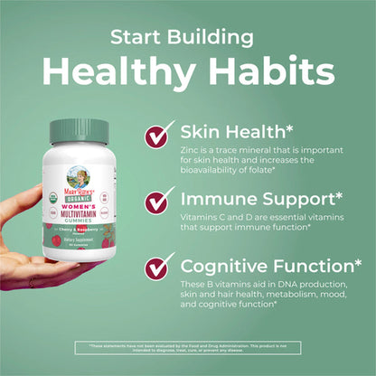 SUPPLEMENT, GUMMIE ORGANIC WMNMULTIVITMN STRWBRY 60CT (6/CS