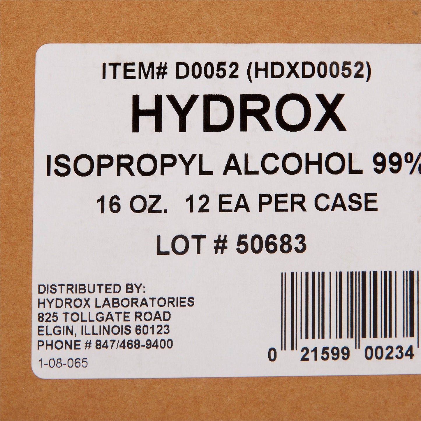 ALCOHOL ISO 99% 16OZ (12/CS)