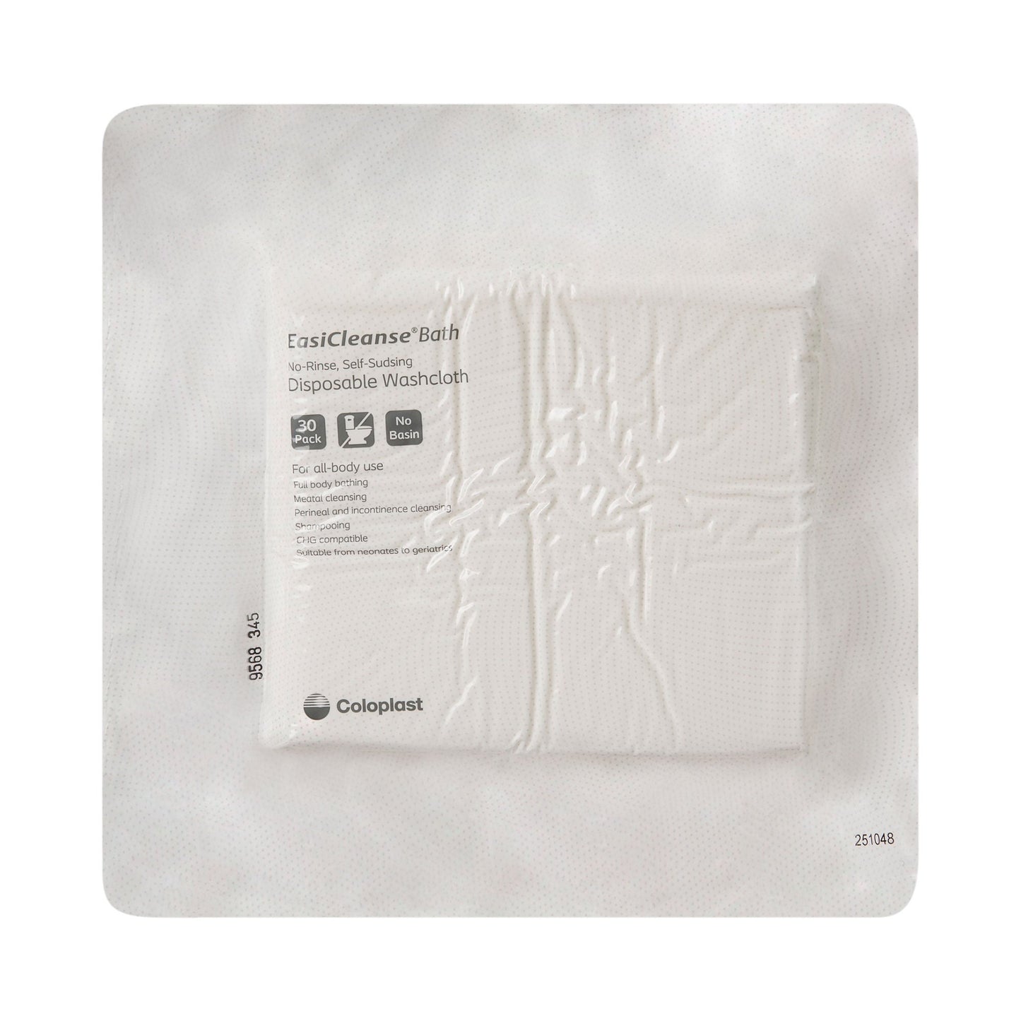 WASHCLOTH, EASYCLEANSE BATH (30PK/CS 30/PK) COLPLT
