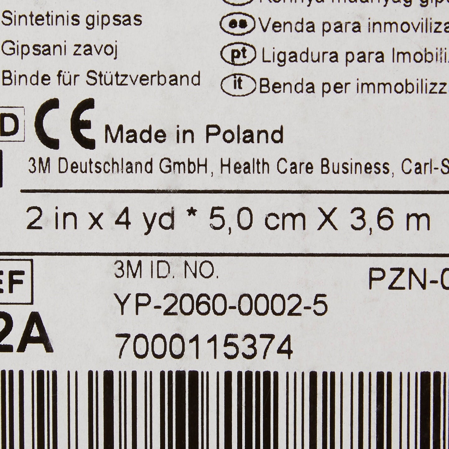 TAPE, CAST SCOTCHCAST 2"X4YDS BLK (10RL/BX)