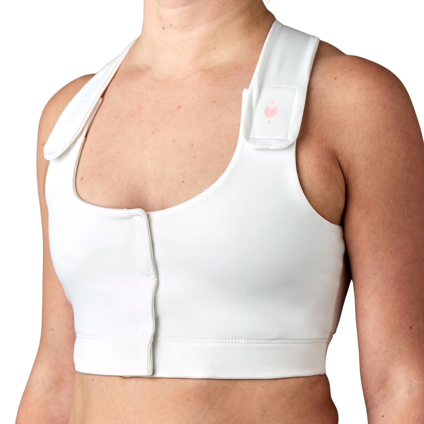 BRA, PST-OP SERENA W/PCKT PUFFADJ STRAP WHT MED (36/CS)