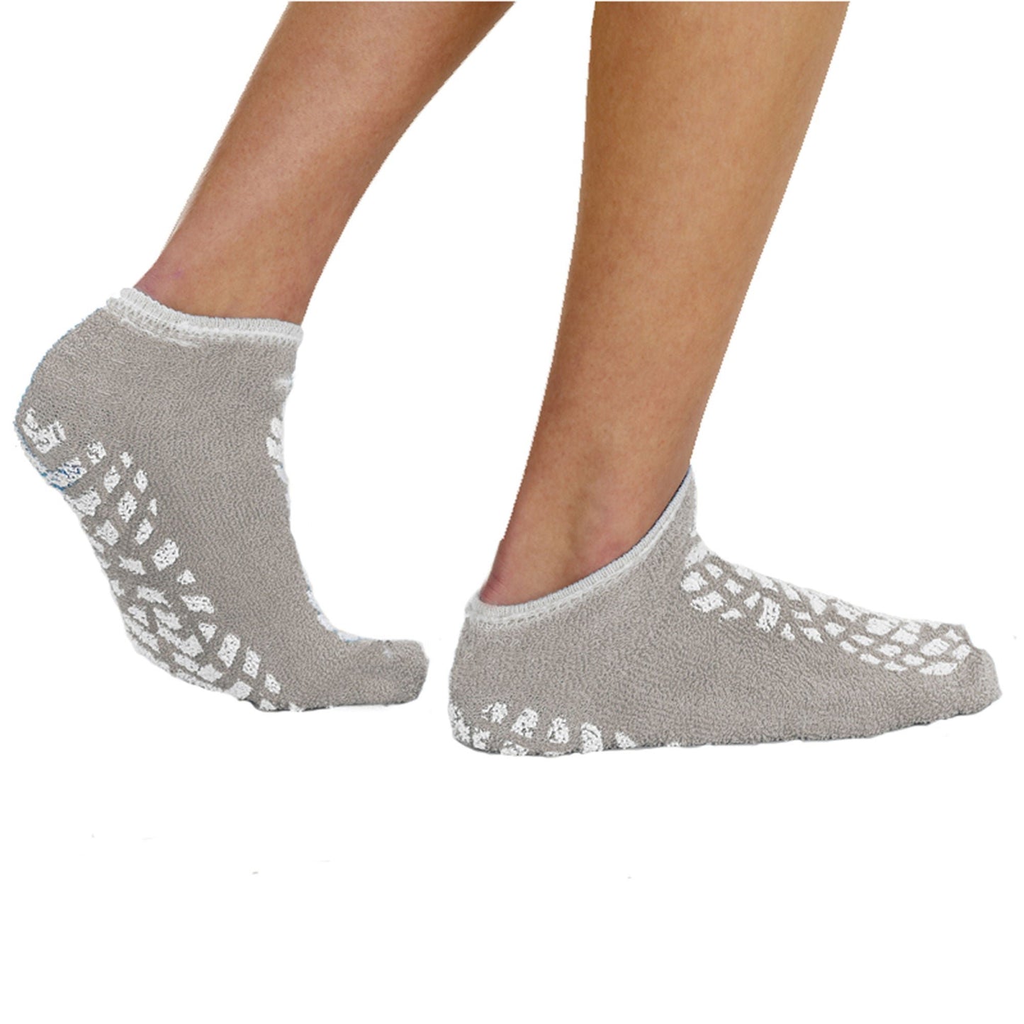 SLIPPER, PT SFTY DBL TREAD TERRY ADLT GRY XLG (48PR/CS)