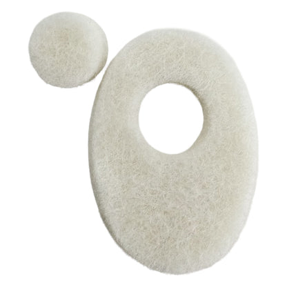PEDI-PAD, FELT ADH WHT #101-REEGULAR 1/8" (100/PK 20PK/CS)
