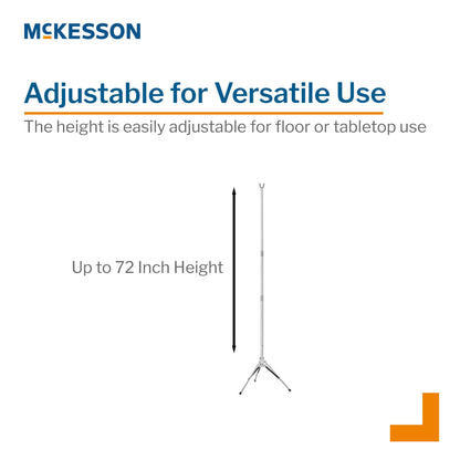 IV POLE, FLOOR DISP 3LEG 72" (12/CS)