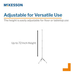 IV POLE, FLOOR DISP 3LEG 72" (12/CS)