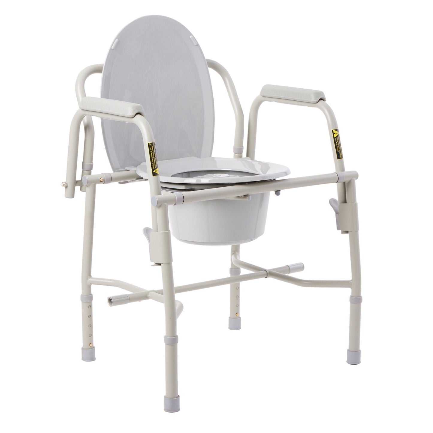COMMODE, DLX STEEL DROP-ARM NON ASSEMBLED