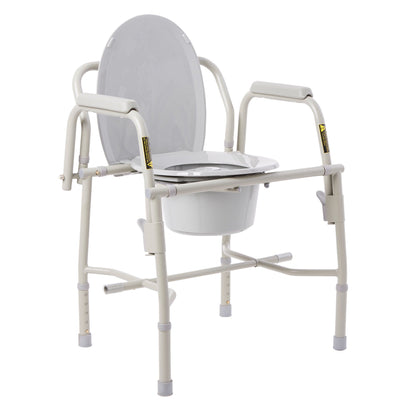 COMMODE, DLX STEEL DROP-ARM NON ASSEMBLED