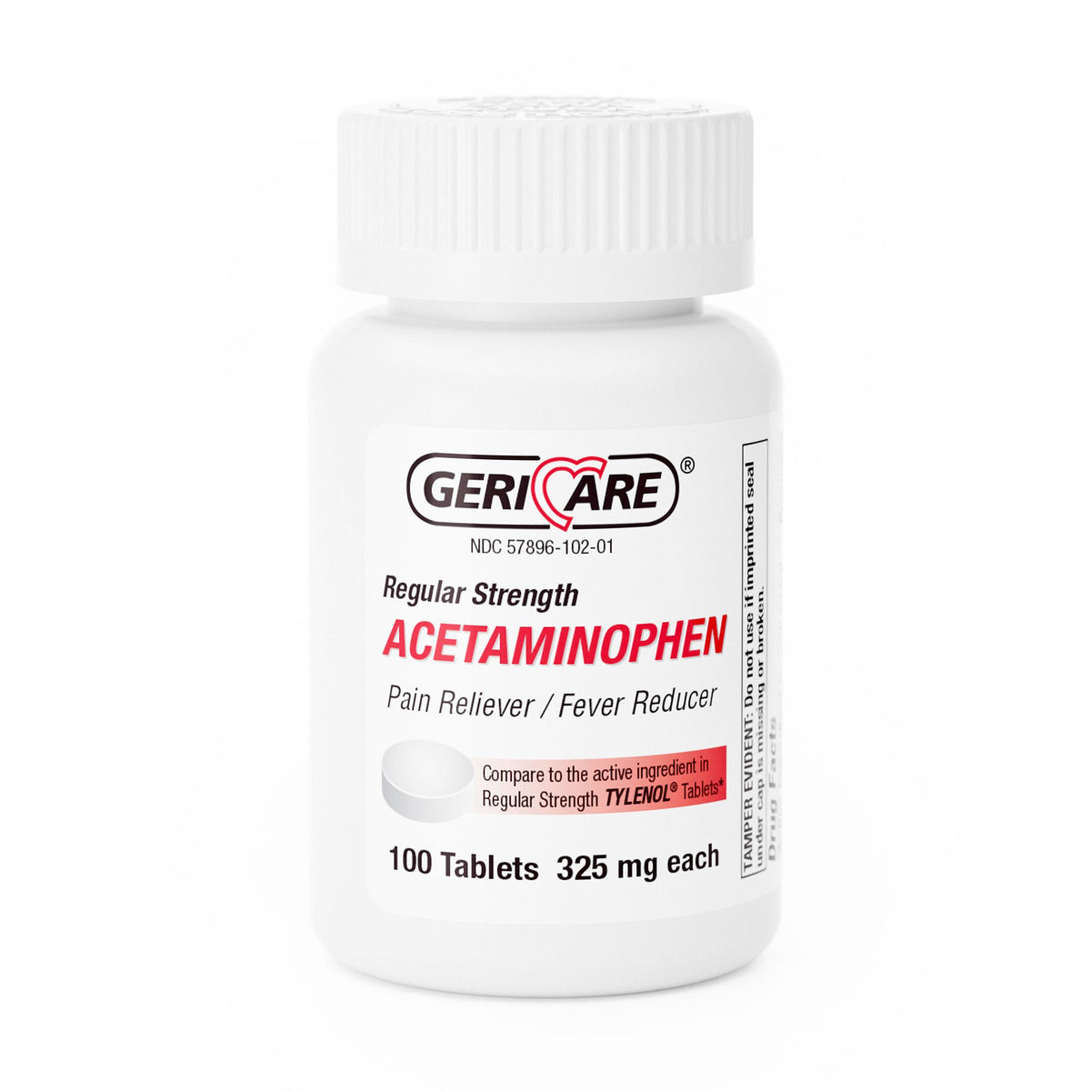 ACETAMINOPHEN TAB 325MG 100/BT12BT/CS