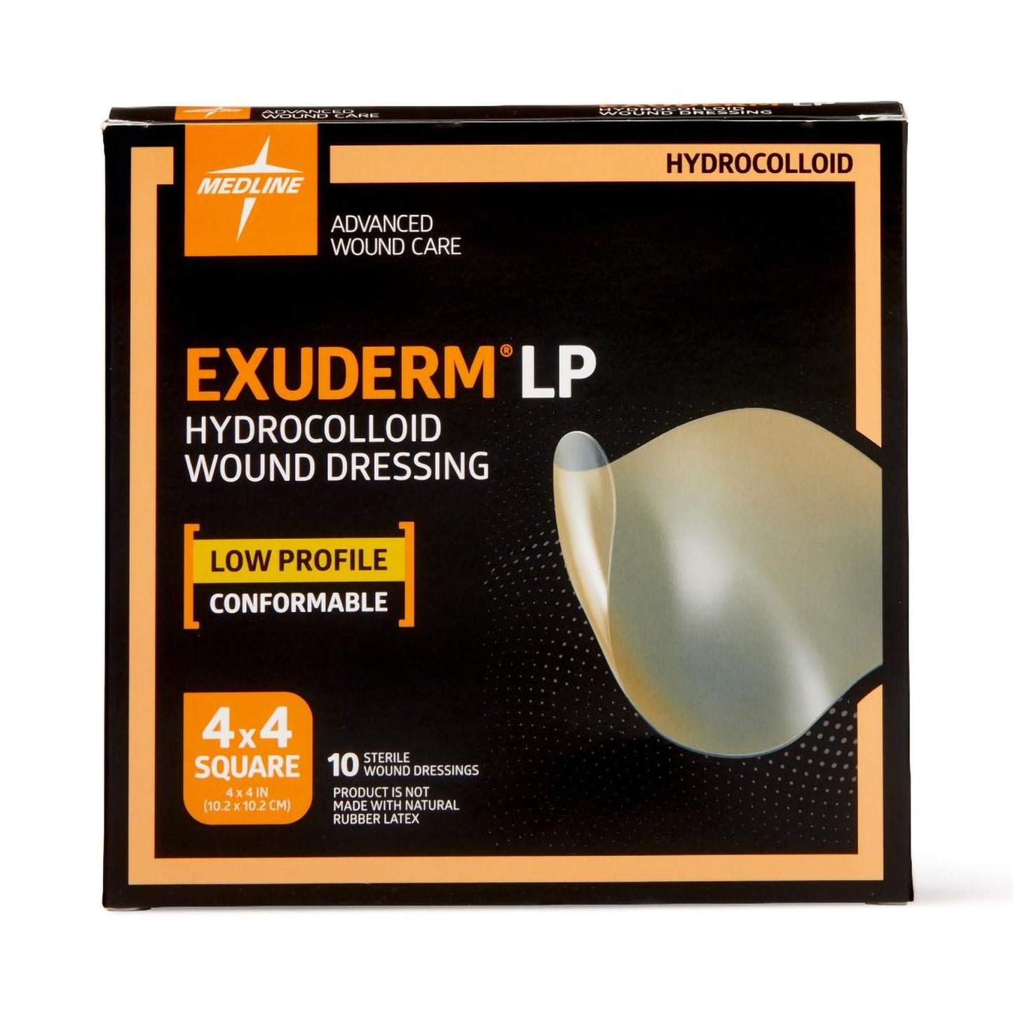 DRESSING, EXUDERM LP 4X4 HYDRO(10/BX)
