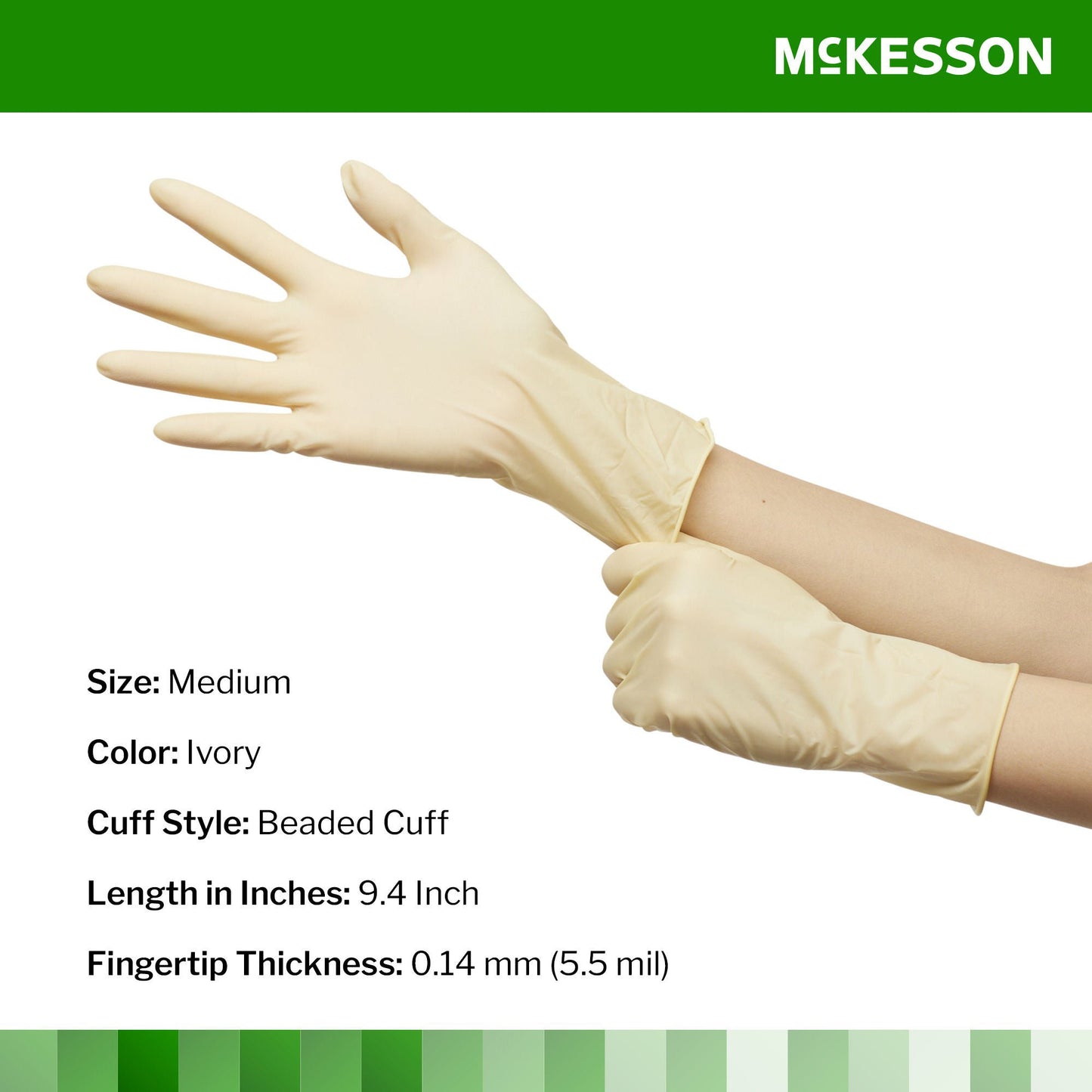 GLOVE, EXAM LTX MED N/S (100/BX 10BX/CS)
