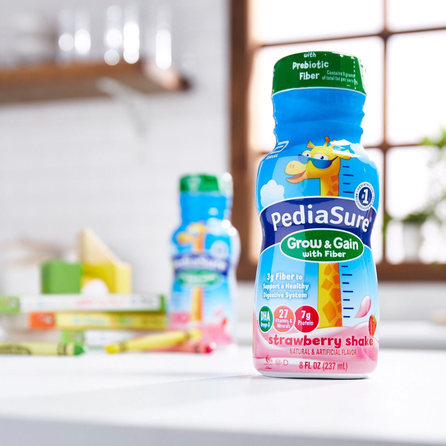 PEDIASURE, FIBER STRAWBERRY 8OZ (6/PK 4PK/CS)