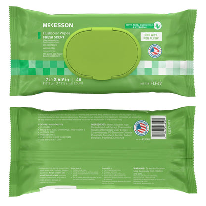 WIPE, WET FLUSHABLE SCENTED SFT PK W/LID (48/PK 12PK/CS)