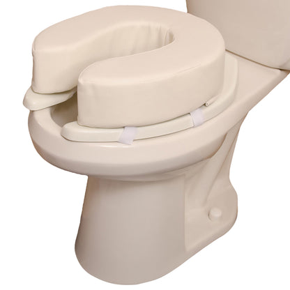 SEAT, TOILET CUSHIONED VNYL 4"