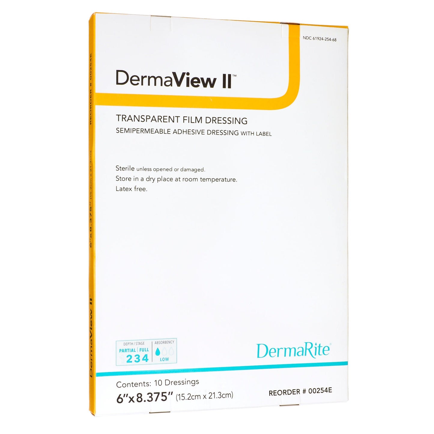 DRESSING, DERMAVIEW 6X8 (10/BX)
