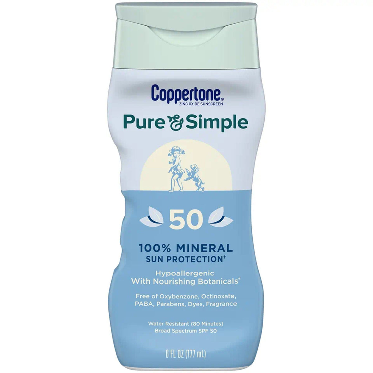 COPPERTONE, LOT PURE & SIMPLE SPF50 6OZ