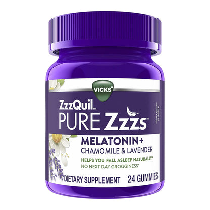 ZZZQUIL, GUMMIES MELATONIN+CHAMOMILE LAV (24/BT)