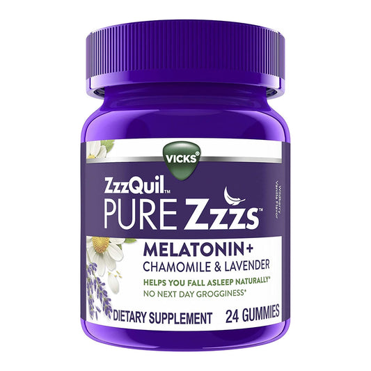 ZZZQUIL, GUMMIES MELATONIN+CHAMOMILE LAV (24/BT)